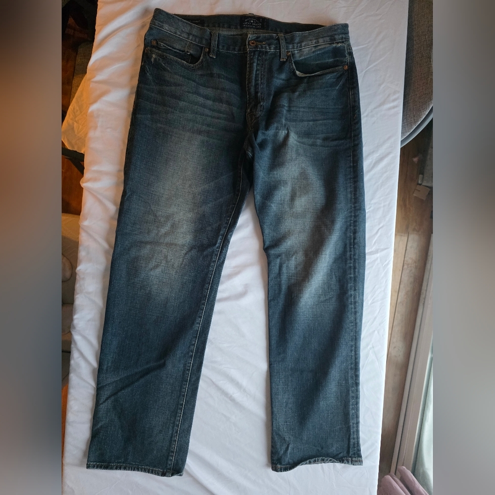 Lucky Brand 363 Vintage Straight Jeans Men’s 36x32 Medium Wash Distressed Casual - Picture 2 of 7
